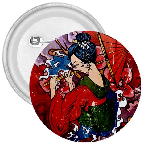 Geisha 3  Button from ArtsNow.com Front