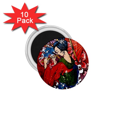 Geisha 1.75  Magnet (10 pack)  from ArtsNow.com Front