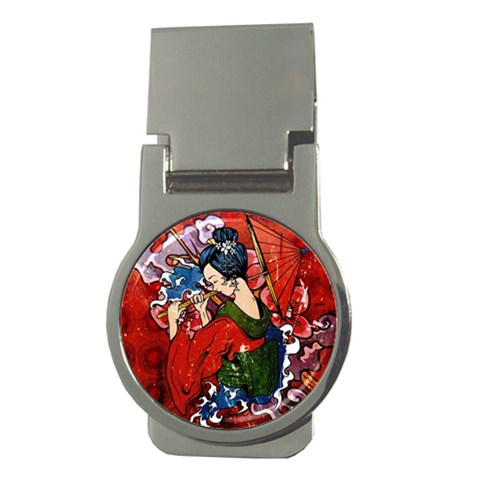 Geisha Money Clip (Round) from ArtsNow.com Front