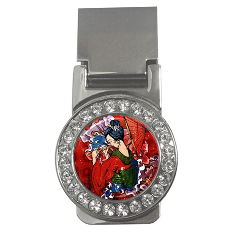 Geisha Money Clip (CZ) from ArtsNow.com Front