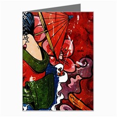 Geisha Greeting Card from ArtsNow.com Left