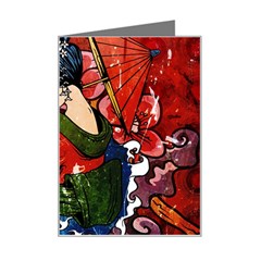 Geisha Mini Greeting Card from ArtsNow.com Left