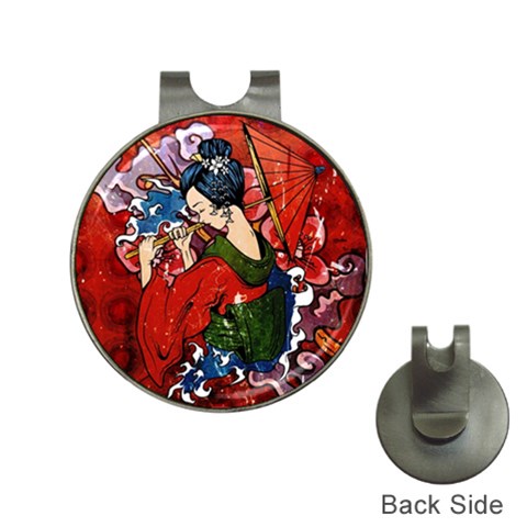 Geisha Golf Ball Marker Hat Clip from ArtsNow.com Front