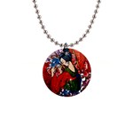 Geisha 1  Button Necklace