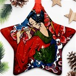 Geisha Star Ornament (Two Sides)