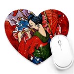 Geisha Heart Mousepad