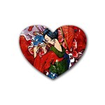 Geisha Rubber Coaster (Heart)