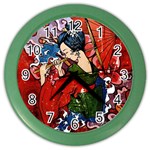 Geisha Color Wall Clock