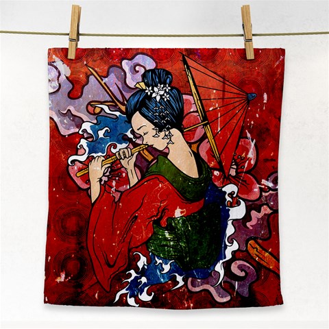 Geisha Face Towel from ArtsNow.com Front