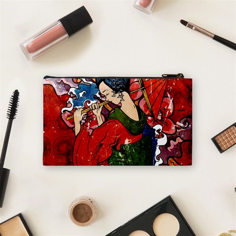 Geisha Cosmetic Bag (Small) from ArtsNow.com Back