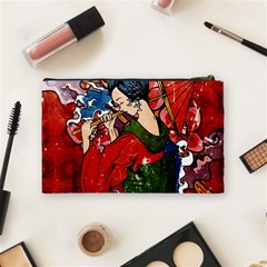 Geisha Cosmetic Bag (Medium) from ArtsNow.com Back