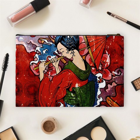 Geisha Cosmetic Bag (Large) from ArtsNow.com Back