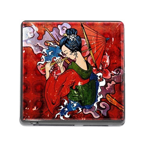 Geisha Memory Card Reader with Storage (Square) from ArtsNow.com Front