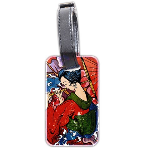 Geisha Luggage Tag (two sides) from ArtsNow.com Back