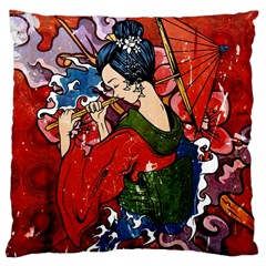 Geisha Large Cushion Case (Two Sides) from ArtsNow.com Front