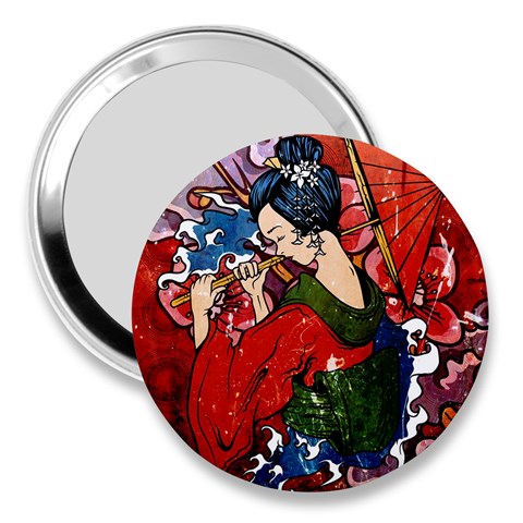 Geisha 3  Handbag Mirror from ArtsNow.com Front