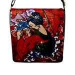 Geisha Flap Closure Messenger Bag (Large)