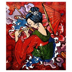 Geisha Drawstring Pouch (Small) from ArtsNow.com Back