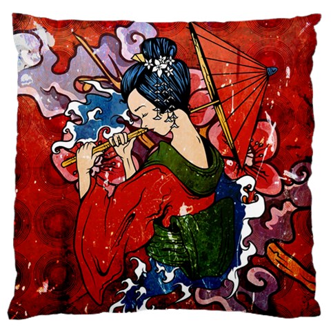 Geisha Standard Flano Cushion Case (Two Sides) from ArtsNow.com Front