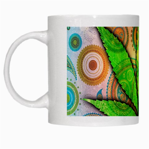 Ganja White Mug from ArtsNow.com Left