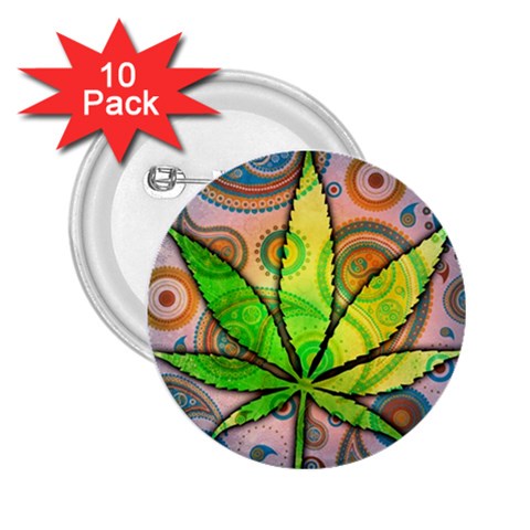 Ganja 2.25  Button (10 pack) from ArtsNow.com Front