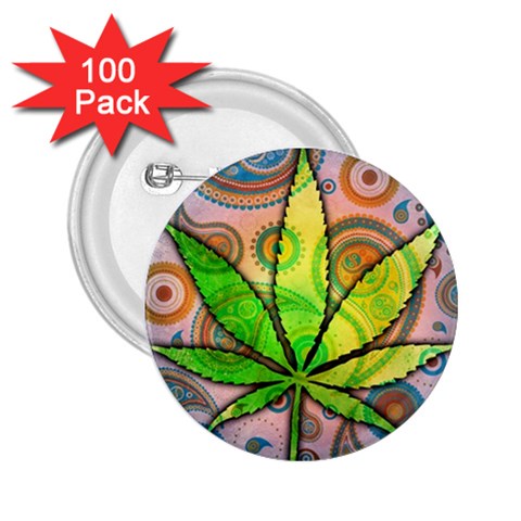 Ganja 2.25  Button (100 pack) from ArtsNow.com Front