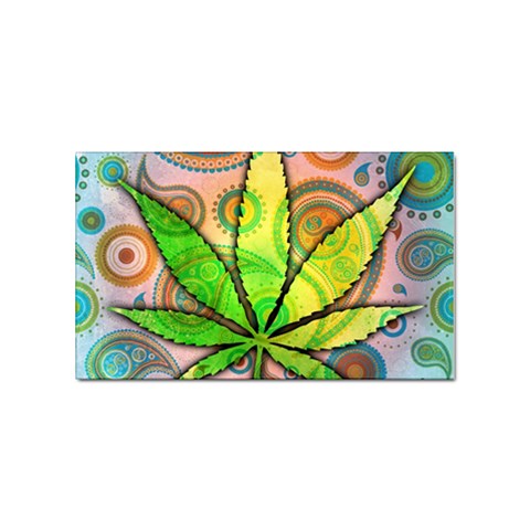 Ganja Sticker (Rectangular) from ArtsNow.com Front