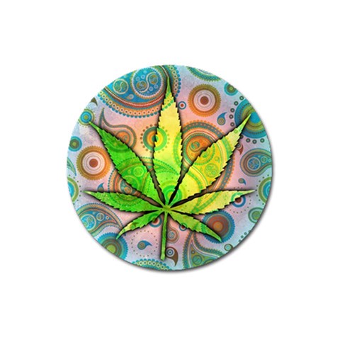 Ganja Magnet 3  (Round) from ArtsNow.com Front