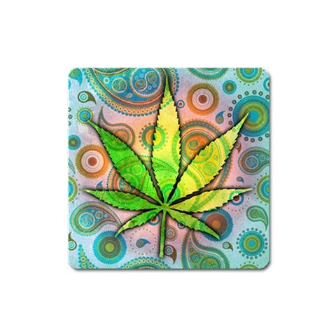 Ganja Magnet (Square) from ArtsNow.com Front