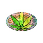 Ganja Sticker Oval (10 pack)