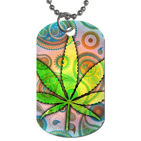 Ganja Dog Tag (Two Sides) from ArtsNow.com Front