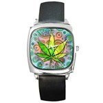 Ganja Square Metal Watch