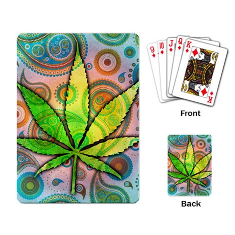 Ganja Playing Cards Single Design from ArtsNow.com Back