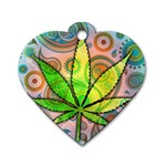 Ganja Dog Tag Heart (One Side)