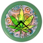 Ganja Color Wall Clock