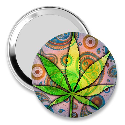 Ganja 3  Handbag Mirror from ArtsNow.com Front