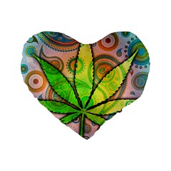 Ganja 16  Premium Heart Shape Cushion  from ArtsNow.com Front