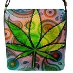 Ganja Flap Closure Messenger Bag (Small)