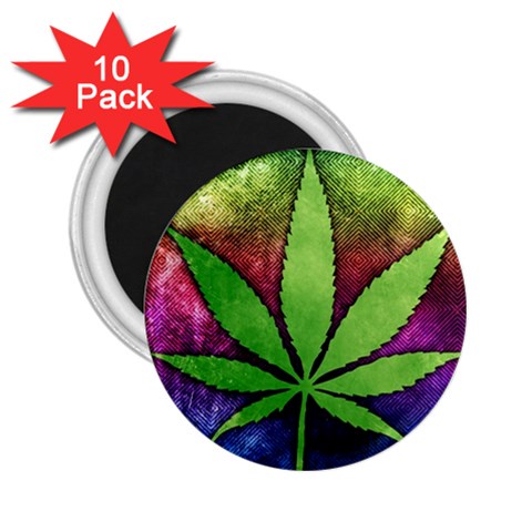 Pot Leaf 2.25  Magnet (10 pack) from ArtsNow.com Front