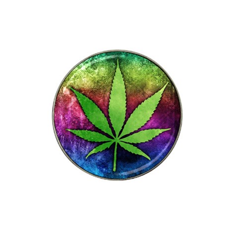 Pot Leaf Hat Clip Ball Marker (4 pack) from ArtsNow.com Front