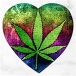 Pot Leaf Jigsaw Puzzle (Heart)