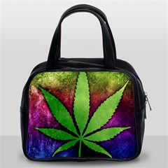 Pot Leaf Classic Handbag (Two Sides) from ArtsNow.com Front