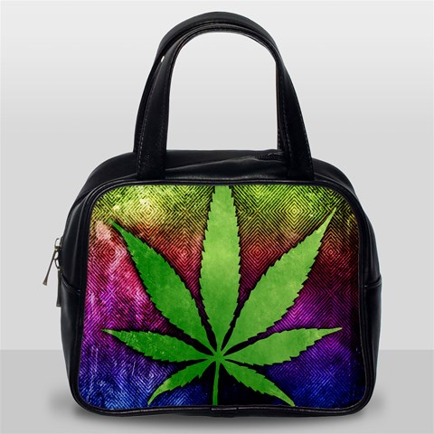 Pot Leaf Classic Handbag (Two Sides) from ArtsNow.com Back