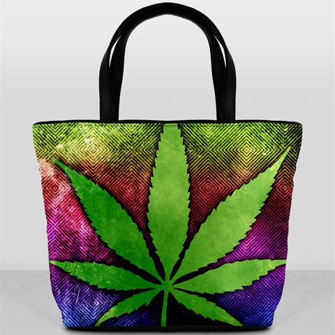 Pot Leaf Bucket Bag from ArtsNow.com Back