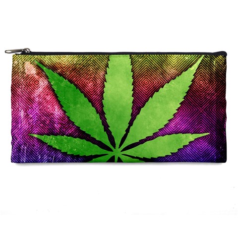 Pot Leaf Pencil Case from ArtsNow.com Front