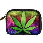 Pot Leaf Digital Camera Leather Case