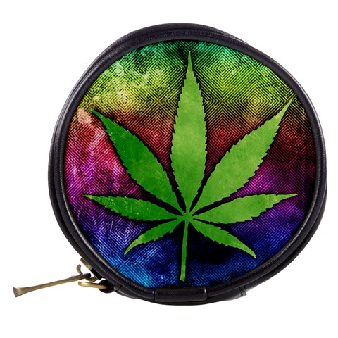 Pot Leaf Mini Makeup Bag from ArtsNow.com Back