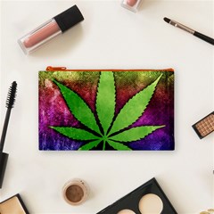 Pot Leaf Cosmetic Bag (Small) from ArtsNow.com Front