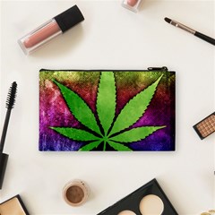 Pot Leaf Cosmetic Bag (Small) from ArtsNow.com Back