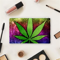 Pot Leaf Cosmetic Bag (Medium) from ArtsNow.com Back